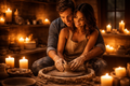 Candle light pottery for Couples Workshop