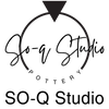 Logo of SO-Q Studio with a stylized ring design on a white background